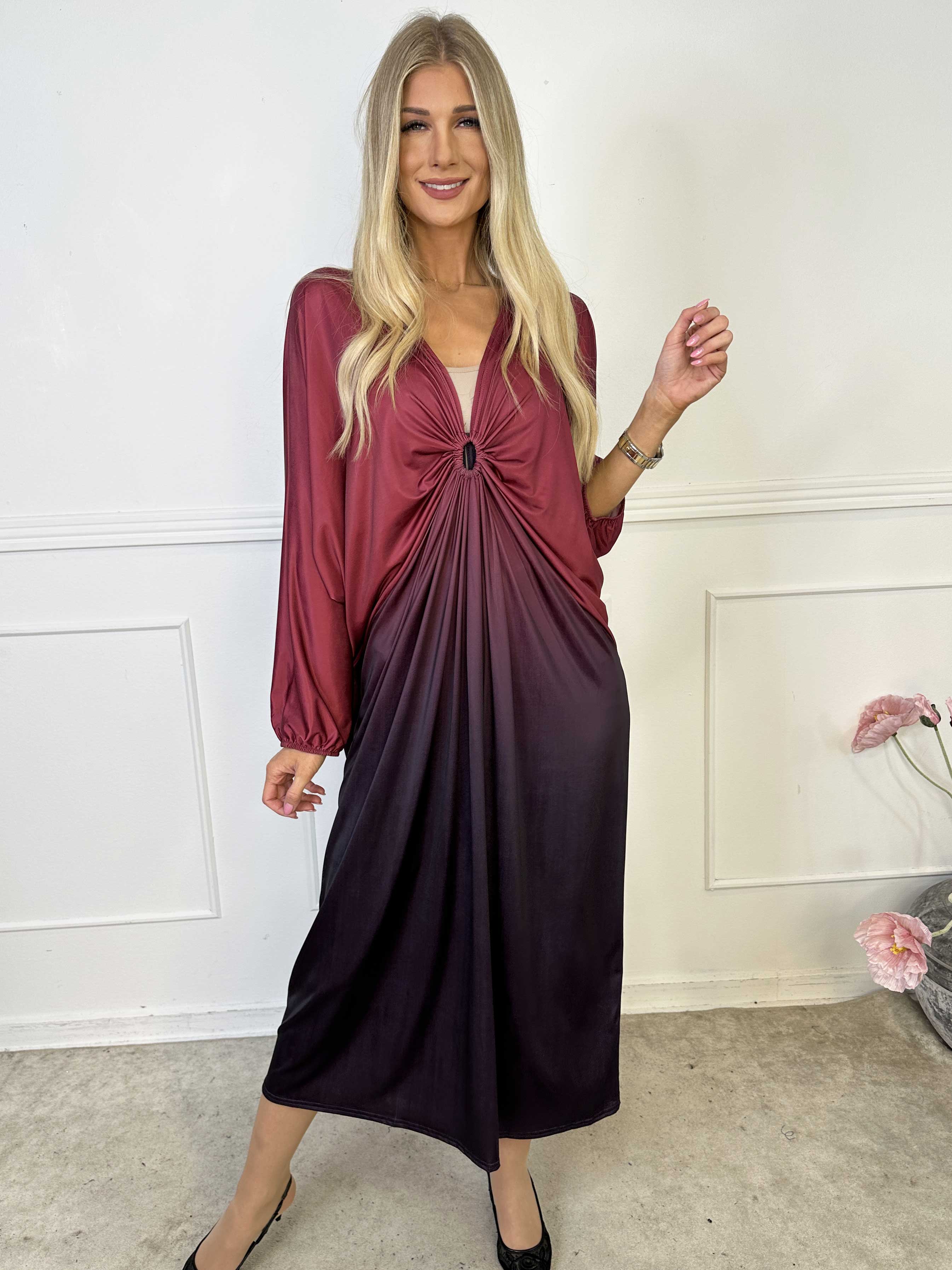 Ismene - Lang tunikakjole i flere farvenuancer